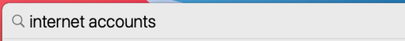 internet accounts