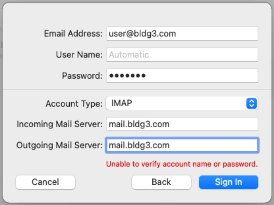 Enter Mail Servers