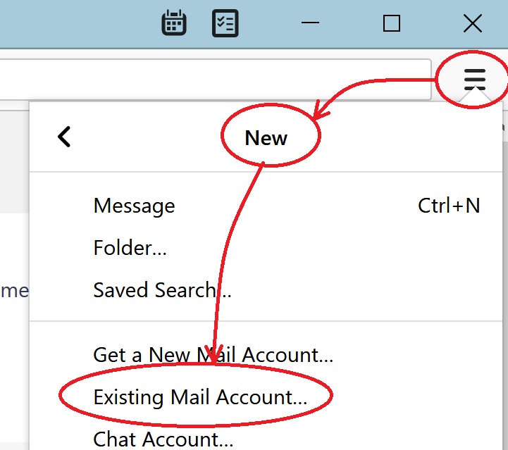 Existing Mail Account